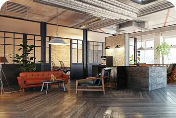 Common office areas cleaning